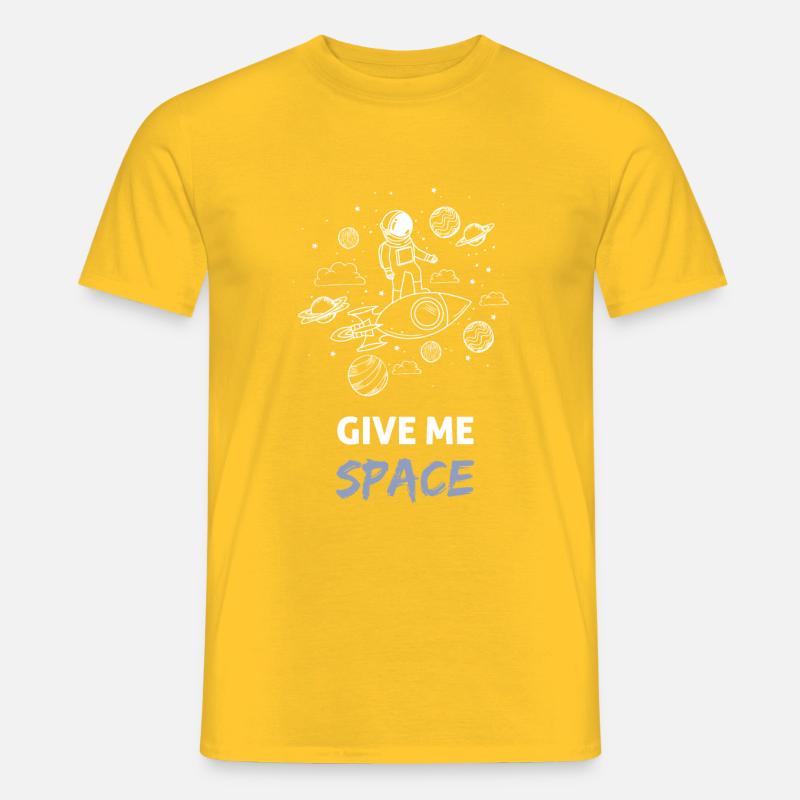 Donnez-moi de l'espace - T-shirt homme - jaune