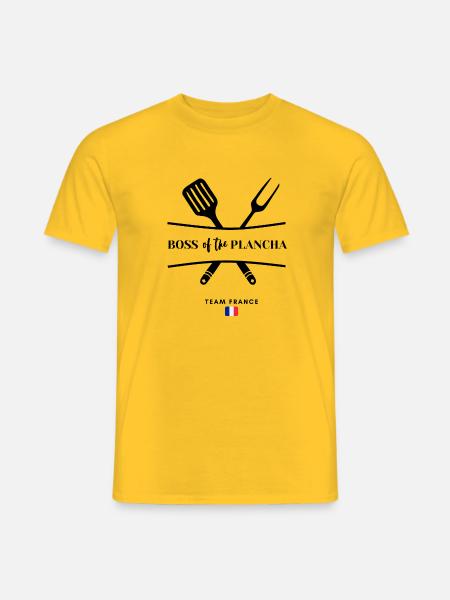 BOSS of the Plancha team france W 01 - T-shirt homme - jaune