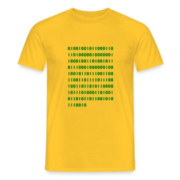 Je suis informaticien - T-shirt homme - jaune - Devant - AI Model Male 178 dark (178cm)