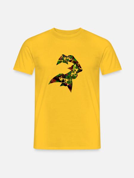 abstraktes Muster - Männer T-Shirt - Gelb