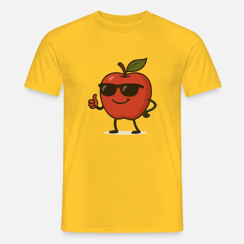 Apple Comic - Men’s T-shirt - yellow