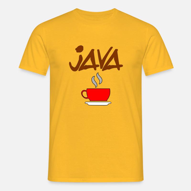 java kaffee - Männer T-Shirt - Gelb