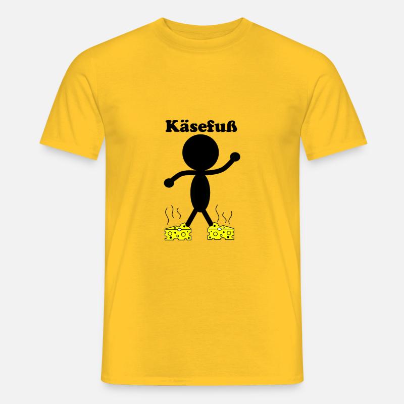 Käsefuß - Männer T-Shirt - Gelb