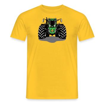 Trecker, Traktor, Landwirtschaft, Agrar, Bauer - Männer T-Shirt - Gelb - Vorne - AI Model Male 178 dark (178cm)