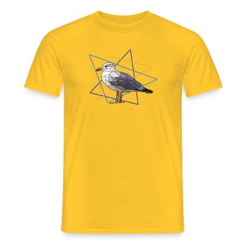 Mouette - T-shirt homme - jaune - Devant - AI Model Male 178 dark (178cm)