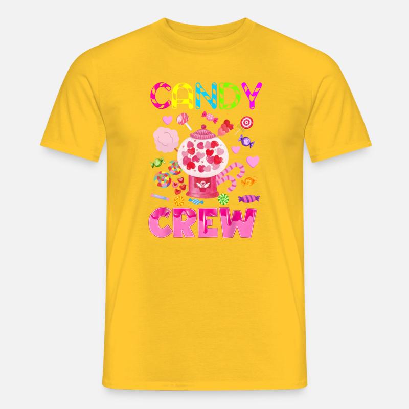 Candy Crew Decorations Sweetie Candy Squad - Männer T-Shirt - Gelb