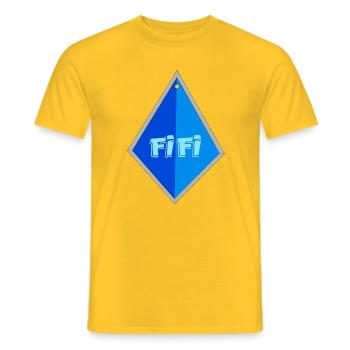 Fifi - Men's T-Shirt - yellow - Front - AI Model Male 178 dark (178cm)