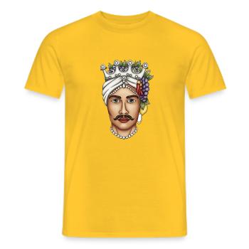 Sicile Homme Marron Foncé Sicile - T-shirt homme - jaune - Devant - AI Model Male 178 dark (178cm)