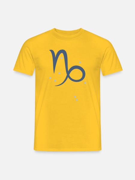 Sternzeichen Steinbock - Männer T-Shirt - Gelb