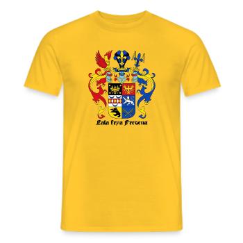 Ostfriesland Wappen - Männer T-Shirt - Gelb - Vorne - AI Model Male 178 dark (178cm)
