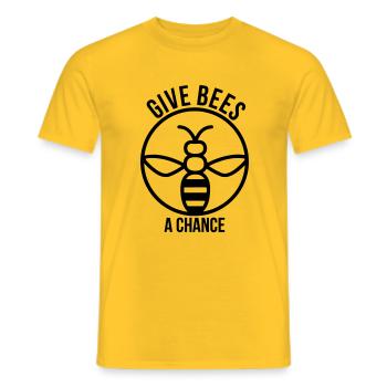Rettet die Bienen - Männer T-Shirt - Gelb - Vorne - AI Model Male 178 dark (178cm)
