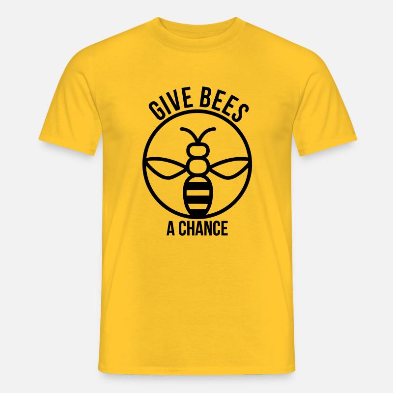 Rettet die Bienen - Männer T-Shirt - Gelb