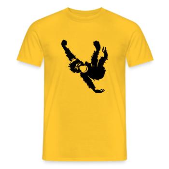 ape - Männer T-Shirt - Gelb - Vorne - AI Model Male 178 dark (178cm)