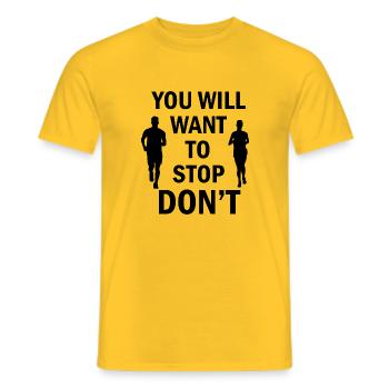 Fußball Football - T-shirt homme - jaune - Devant - AI Model Male 178 dark (178cm)