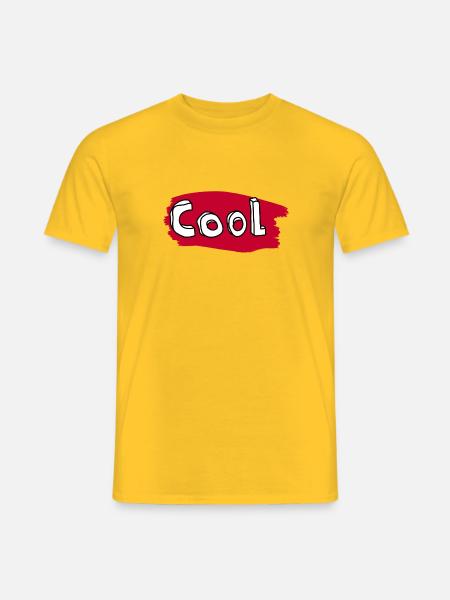cool - Männer T-Shirt - Gelb