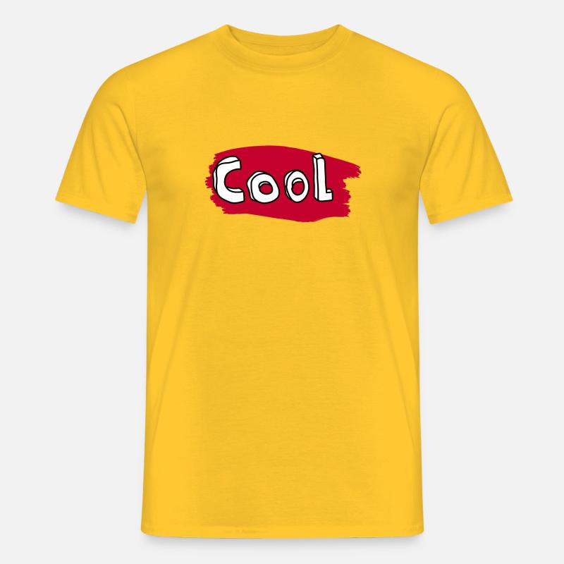 cool - Männer T-Shirt - Gelb
