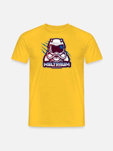 WELTRAUMKOMMANDO RED WHITE BLUE - Männer T-Shirt - Gelb