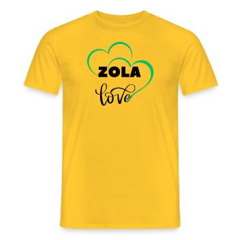 ZOLA LOVE - T-shirt homme - jaune - Devant - AI Model Male 178 dark (178cm)