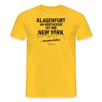 Klagenfurt am Wörthersee - Männer T-Shirt - Gelb - Vorne - AI Model Male 178 dark (178cm)