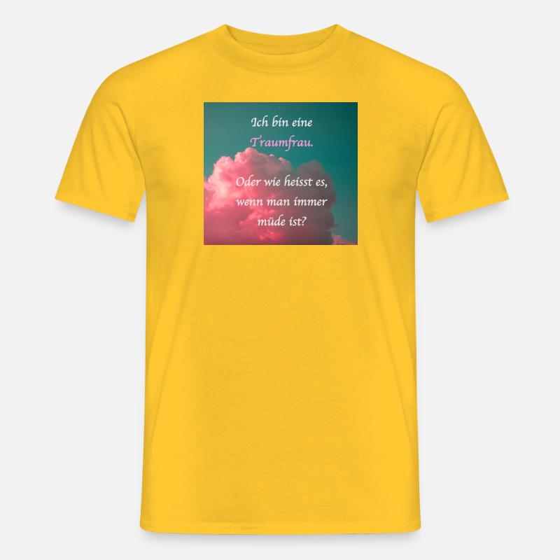 Traumfrau - Männer T-Shirt - Gelb