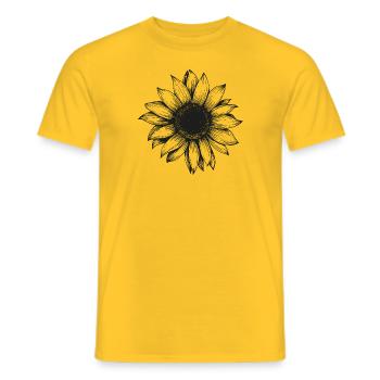 T-shirt Sunflower Summer Holiday pour femme - T-shirt homme - jaune - Devant - AI Model Male 178 dark (178cm)