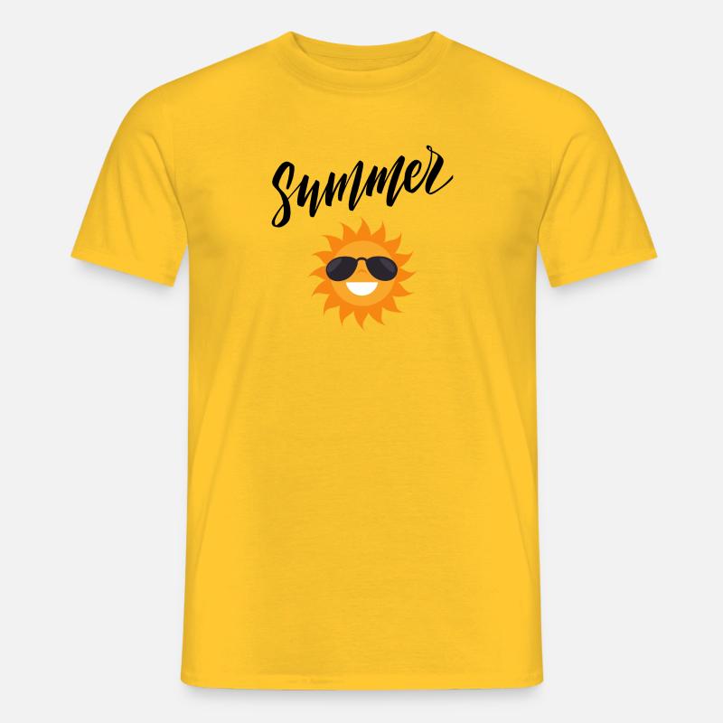 Summer - Männer T-Shirt - Gelb