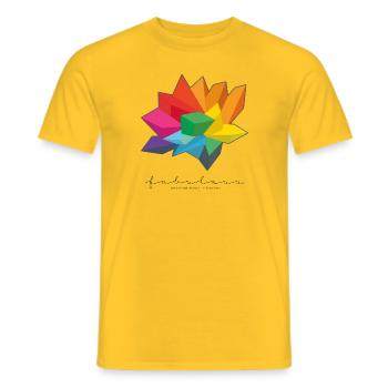 Pride - fabulous, because basic is boring - Men's T-Shirt - yellow - Front - AI Model Male 178 dark (178cm)