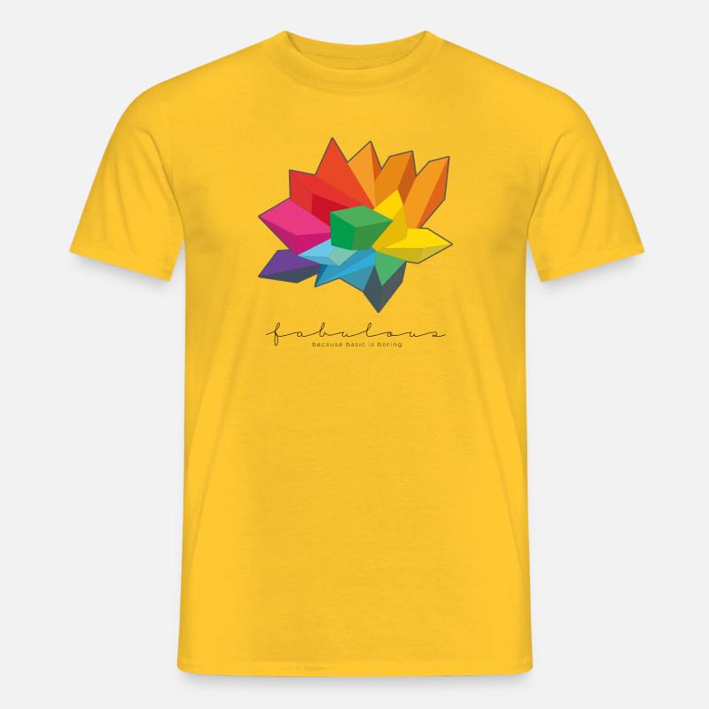 Pride - fabulous, because basic is boring - Men’s T-shirt - yellow