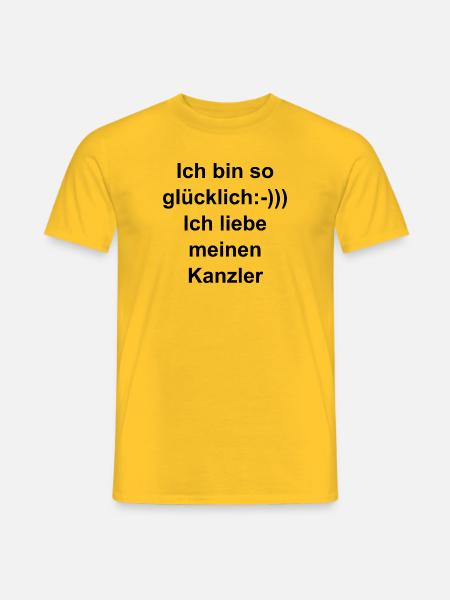 Ich bin so Glücklich - Männer T-Shirt - Gelb