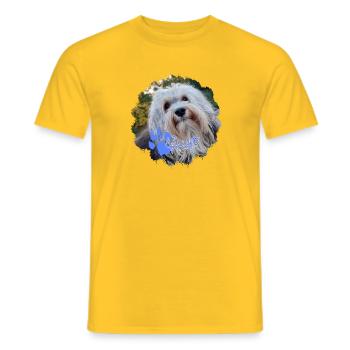 HaviHugo T-Shirt Motiv 03 - Männer T-Shirt - Gelb - Vorne - AI Model Male 178 dark (178cm)