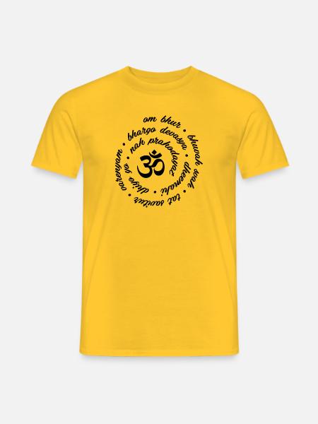 Hinduismus Om Mantra - Männer T-Shirt - Gelb