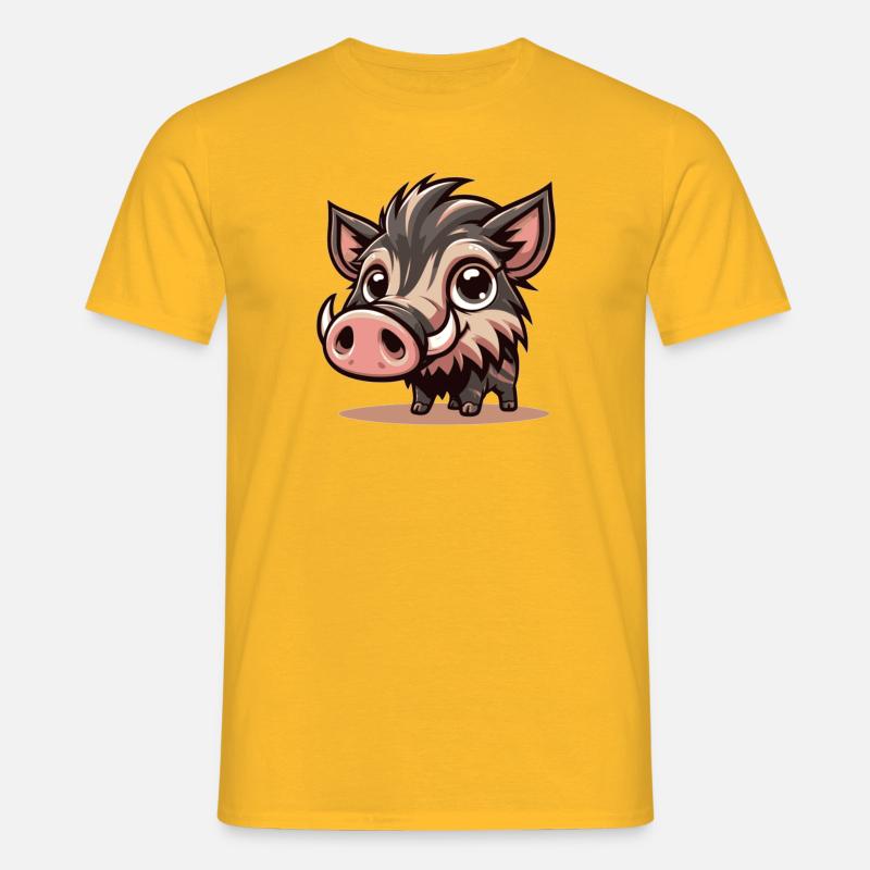 Cinghiale - Maglietta da uomo - giallo