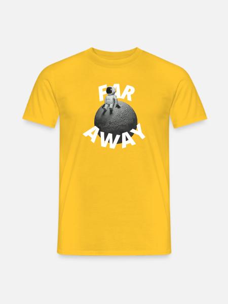 Far away - Männer T-Shirt - Gelb