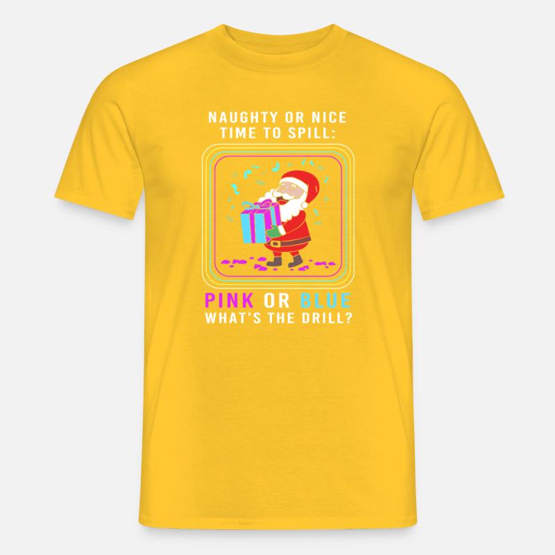 Werdende Mutter Werdende Mama Weihnachten - Männer T-Shirt - Gelb