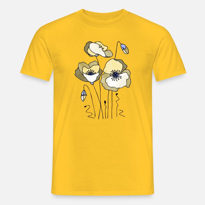 Blumen - Männer T-Shirt - Gelb