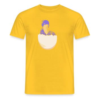 Bec-de-chaussure - T-shirt homme - jaune - Devant - AI Model Male 178 dark (178cm)