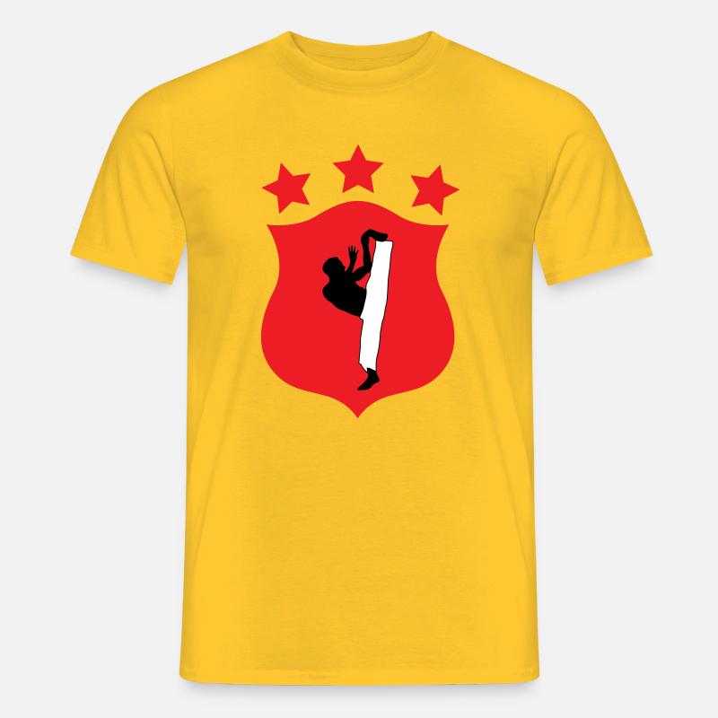Capoeira – Kampf – Tanz - Männer T-Shirt - Gelb