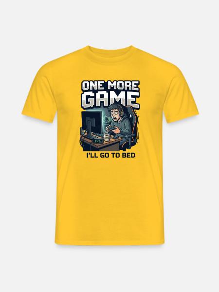 Noch ein Spiel - Männer T-Shirt - Gelb