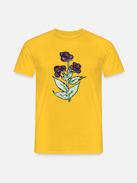 Purple Bloom Botanicals - Männer T-Shirt - Gelb