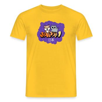 Mimi, the animal maniac - Men's T-Shirt - yellow - Front - AI Model Male 178 dark (178cm)