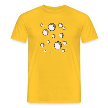 Löcher - Männer T-Shirt - Gelb - Vorne - AI Model Male 178 dark (178cm)