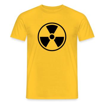 Radioactif / radioactif - T-shirt homme - jaune - Devant - AI Model Male 178 dark (178cm)