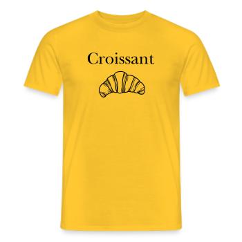 Crescent - Men's T-Shirt - yellow - Front - AI Model Male 178 dark (178cm)