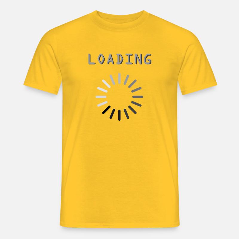 Loading Ladevorgang - Männer T-Shirt - Gelb