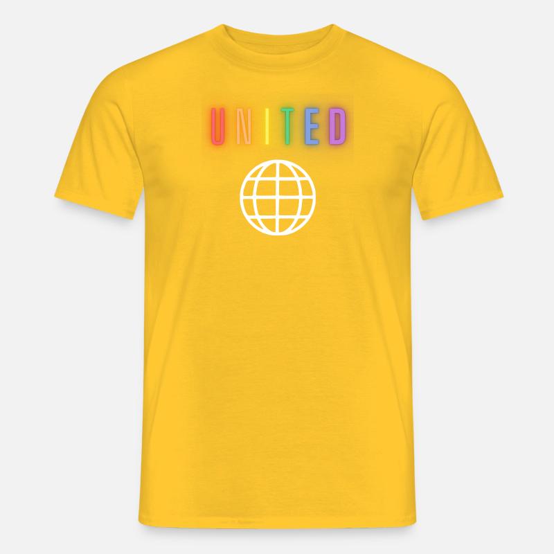 United - Neon - Front only - Männer T-Shirt - Gelb