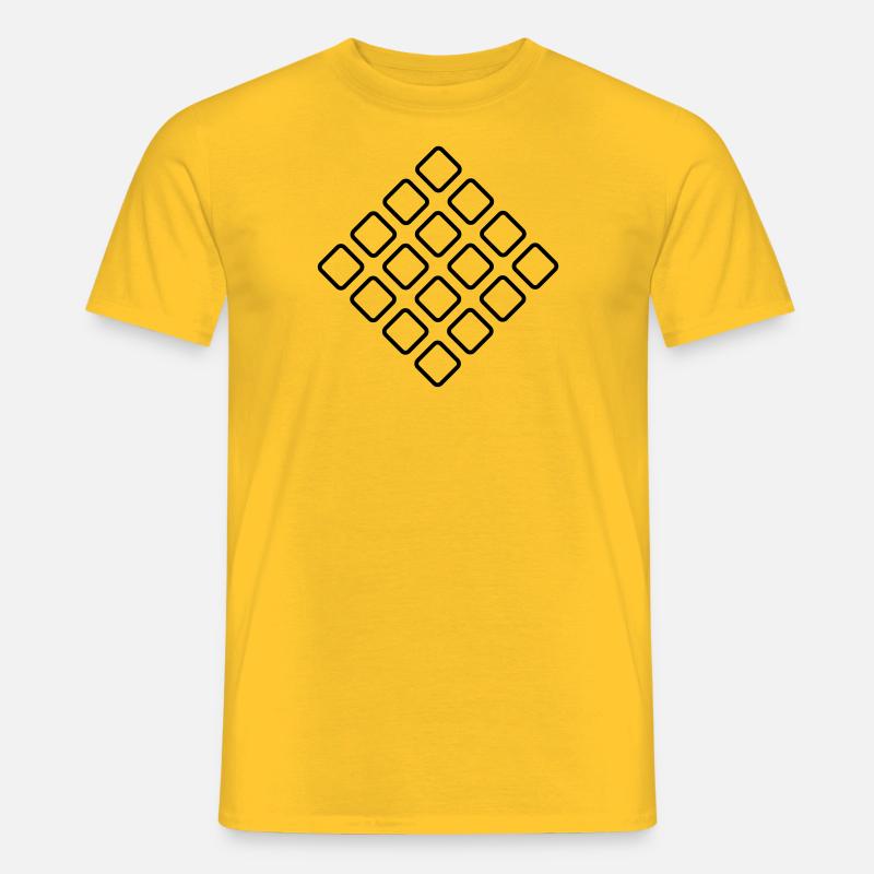 Muster - Männer T-Shirt - Gelb