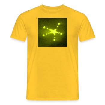 YELLOW STAR - Men's T-Shirt - yellow - Front - AI Model Male 178 dark (178cm)