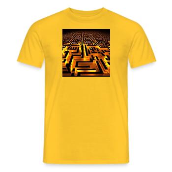 A-maz-ing - Männer T-Shirt - Gelb - Vorne - AI Model Male 178 dark (178cm)