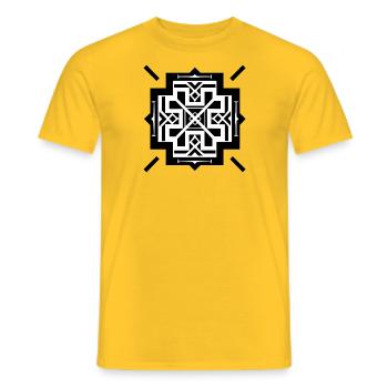 maya8 - Männer T-Shirt - Gelb - Vorne - AI Model Male 178 dark (178cm)