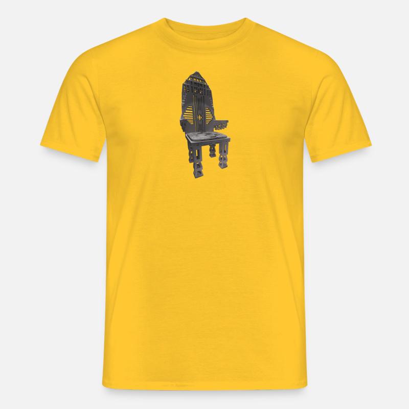 ZWEIDEUTIGER THRON - Männer T-Shirt - Gelb